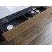 Тумба лакована, підвісна Luxor Bianko 100 Дуб, з умивальником Veo Low 100 Тумба лакована, підвісна Luxor Bianko 100 Дуб, з умивальником Veo Low 100