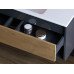 Тумба лакована, підвісна Luxor Bianko 100 Дуб, з умивальником Veo Low 100 Тумба лакована, підвісна Luxor Bianko 100 Дуб, з умивальником Veo Low 100