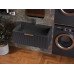 Тумба лакована, підвісна Luxor French 80 Антрацит з умивальником Imperio Low 80 Black