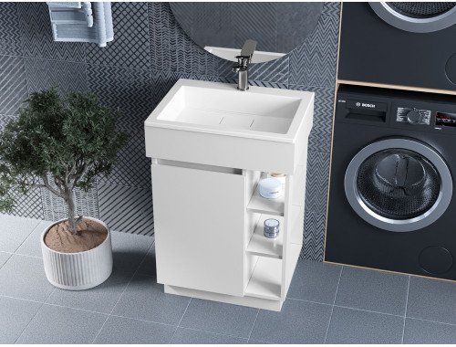 Тумба лакована, Luxor Idea 50, з умивальником Imperio Low 50