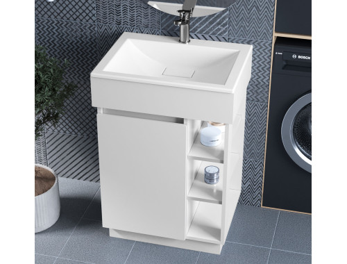Тумба лакована, Luxor Idea 50, з умивальником Veo Low 50 Тумба лакована, Luxor Idea 50, з умивальником Veo Low 50