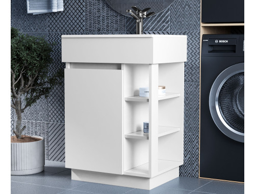 Тумба лакована, Luxor Idea 50, з умивальником Veo Low 50 Тумба лакована, Luxor Idea 50, з умивальником Veo Low 50