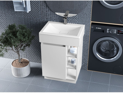 Тумба лакована, Luxor Idea 60, з умивальником Veo Low 60 Тумба лакована, Luxor Idea 60, з умивальником Veo Low 60