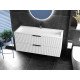 Тумба лакована, підвісна Luxor Riva 120, з умивальником Imperio Low 120 Тумба лакована, підвісна Luxor Riva 120, з умивальником Imperio Low 120