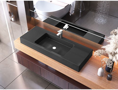 Раковина, умивальник накладний Luxor Forte 120 Black