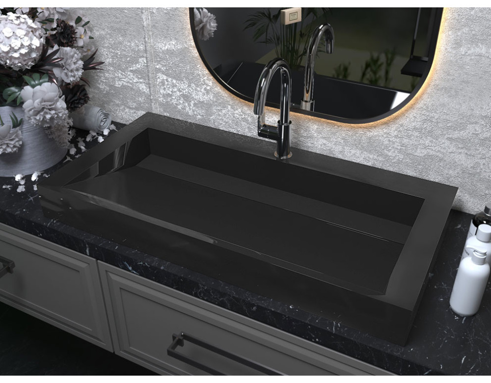 Раковина, Умивальник, накладний Luxor Kraft 100 Black