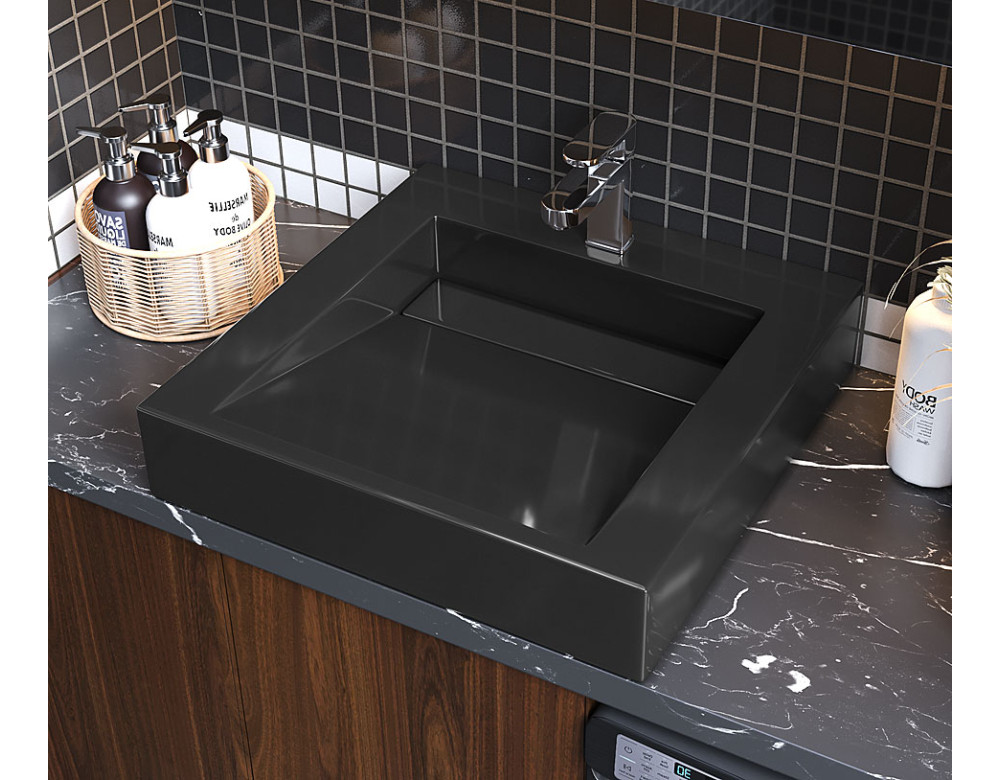 Раковина, Умивальник, накладний Luxor Kraft 50 Black