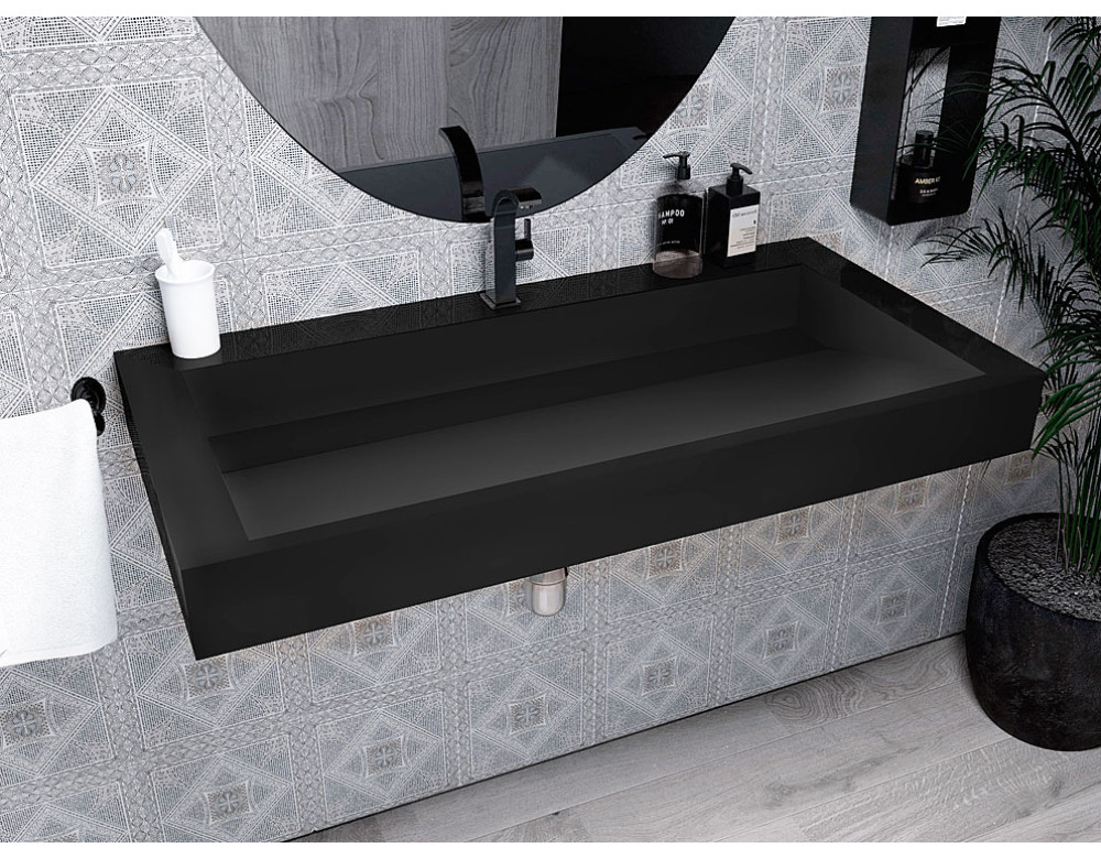 Раковина, Умивальник підвісний Luxor Maestro 100 Black