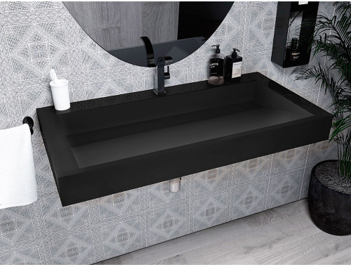 Раковина, Умивальник підвісний Luxor Maestro 100 Black