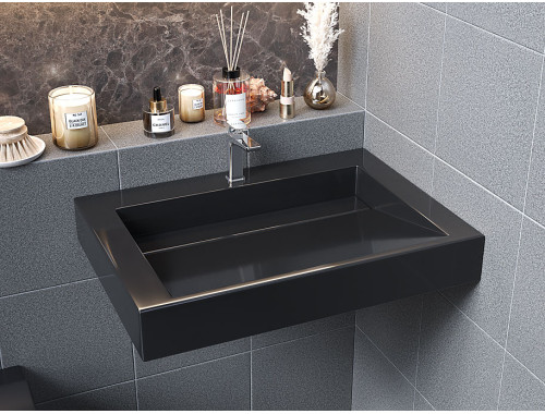 Раковина, Умивальник підвісний Luxor Maestro 70 Black