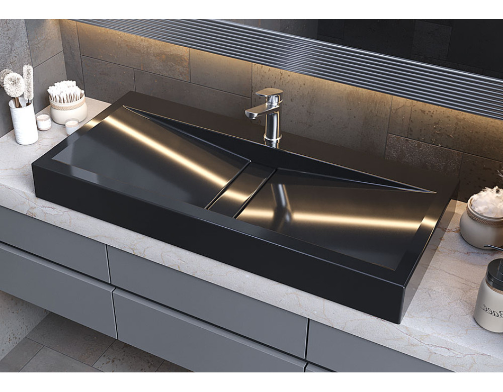Раковина, Умивальник, накладний Luxor Milenium 100 Black