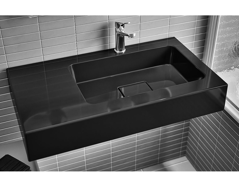 Умивальник підвісний Luxor Mono 80 L Black