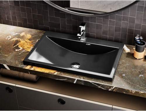 Раковина накладна Luxor Opal Low Black