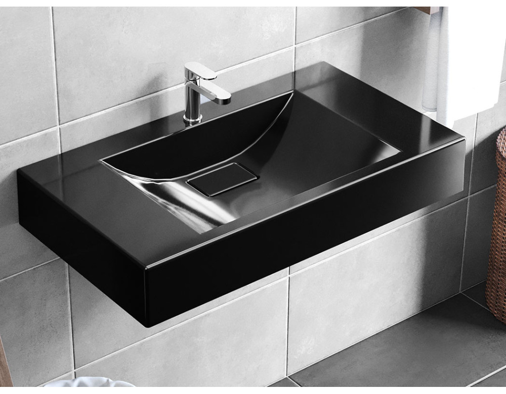 Умивальник підвісний Luxor Roco 80 Black