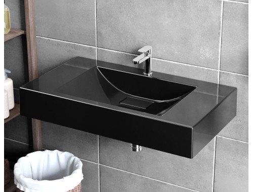 Умивальник підвісний Luxor Roco 80 Black