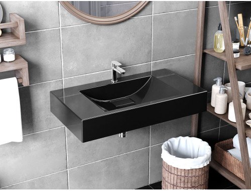Умивальник підвісний Luxor Roco 80 Black