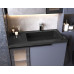 Умивальник накладний Luxor Royal Low 80 L Black