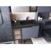 Умивальник накладний Luxor Royal Low 80 L Black