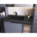 Умивальник накладний Luxor Royal Low 80 R Black