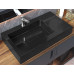 Умивальник накладний Luxor Royal 80 R Black