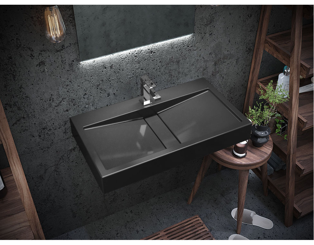 Раковина, Умивальник підвісний Luxor Tor 80 Black