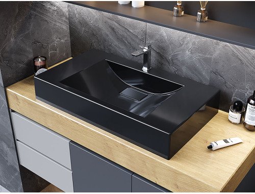 Умивальник накладний Luxor Veo 80 Black