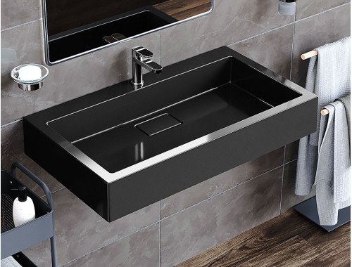 Умивальник підвісний Luxor Verdo 80 Black