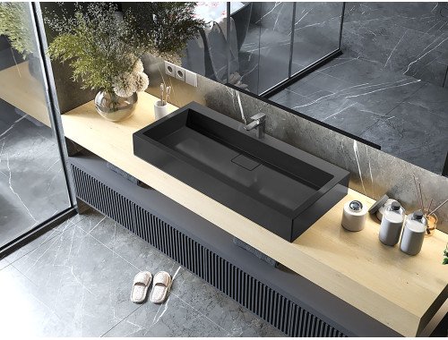 Умивальник накладний Luxor Imperio 100 Black