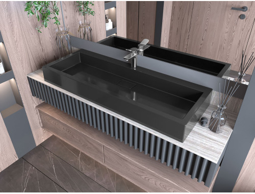 Умивальник накладний Luxor Imperio 120 Black