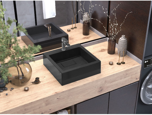 Умивальник накладний Luxor Imperio 40 Black