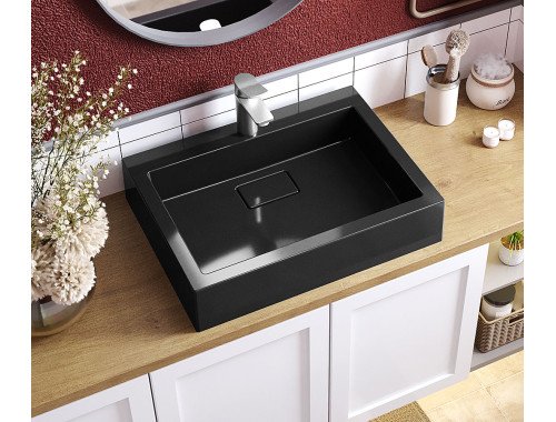 Умивальник накладний Luxor Imperio 60 Black