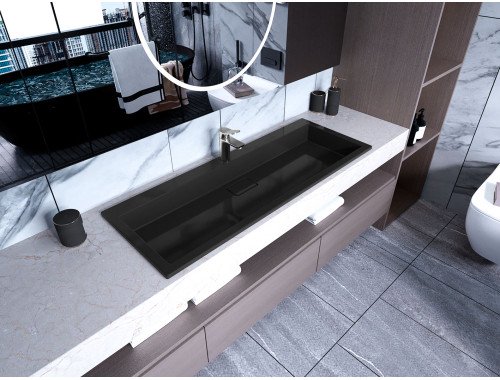 Умивальник накладний Luxor Imperio Low 120 Black