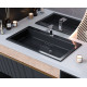 Умивальник накладний Luxor Imperio Low 80 Black Умивальник накладний Luxor Imperio Low 80 Black