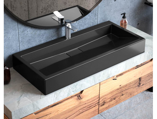 Раковина, Умивальник накладний Luxor Loft 100 Black