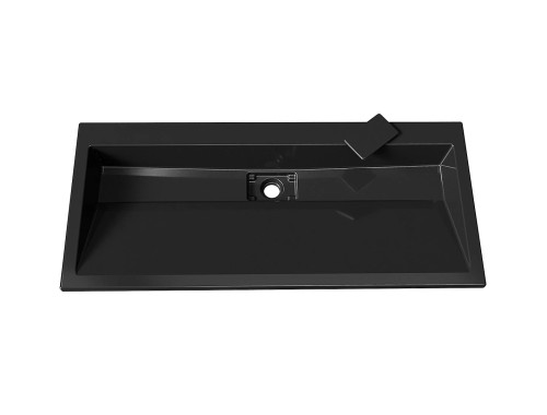 Раковина, Умивальник накладний Luxor Loft Low 100 Black