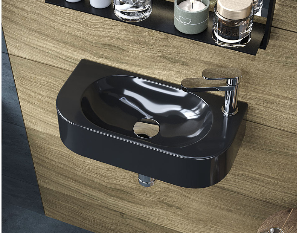 Раковина, Умивальник підвісний Luxor Nordik 45 Black