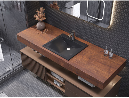 Умивальник накладний Luxor Skay Low 50 Black