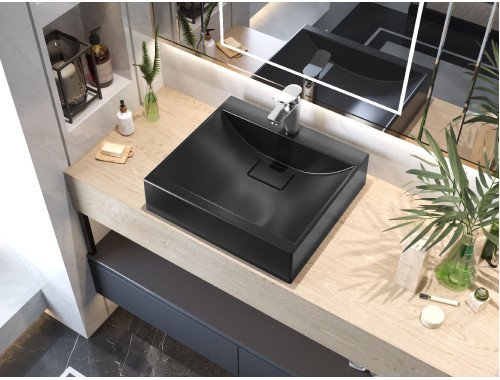 Умивальник накладний Luxor Veo 50 Black