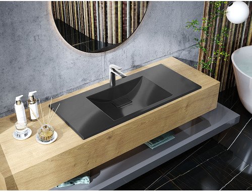 Умивальник накладний Luxor Veo Low 100 Black