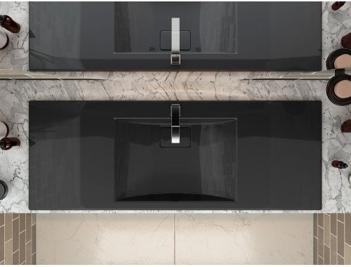 Умивальник накладний Luxor Veo Low 120 Black
